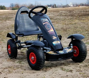 JOKO Sportowy Gokart na pedały F618 Pompowane koła! Obciążenie do 50 kg! + Gratis! SP0209 - Jeździki dla dzieci - miniaturka - grafika 3