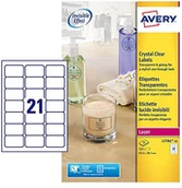 Dodatki do drukarek i skanerów - Avery kryształowo czysta etykiety do drukarek laserowych i trwała L7782-25 - miniaturka - grafika 1