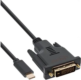 InLine Kabel USB DVI USB 3m Czarny 64133 64133 - Kable komputerowe i do monitorów - miniaturka - grafika 2