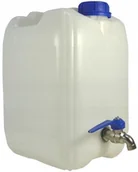 Akcesoria turystyczne - Kanister Baniak na Wodę z Kranikiem biały pion 10L - miniaturka - grafika 1