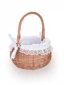 Wielkanoc - Wiklinowy Świat Wiklinowy koszyczek mały bolerko z obszyciem z bawełny do święcenia pokarmów 1917-k00 - miniaturka - grafika 1