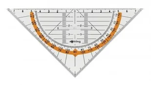 ROTRING CENTRO EKIERKA GEOM. 22cm/45 UCHWYT DUŻA S0903950 - Linijki, ekierki - miniaturka - grafika 2