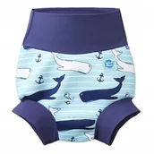 Pieluchy - Neoprenowa pieluszka do pływania wieloryby M - miniaturka - grafika 1