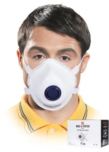 R.E.I.S. MAS-C-FFP3V - Półmaska przeciwpyłowa z zaworkiem - uni MAS-C-FFP3V - Przyłbice ochronne - miniaturka - grafika 2