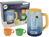 Zabawki AGD - LEANToys Elektryczny Czajnik Niebieski Świeci Gra Dźwięki Na Wodę 9417 - miniaturka - grafika 1