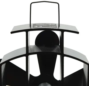 vidaXL Zasilany ciepłem wentylator kominkowy, 5 łopatek, czarny - Akcesoria grzewcze - miniaturka - grafika 7