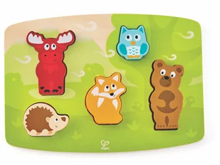 Hape układanka dotykowa Las - Układanki dla dzieci - miniaturka - grafika 6