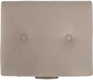 vidaXL Stołek ze schowkiem, 40 cm, beżowy, tkanina vidaXL - Pufy i podnóżki - miniaturka - grafika 6