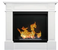 Biokominki - Biokominek portalowy Koloseum Werona z szybą biały mat - miniaturka - grafika 1