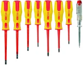 Śrubokręty - KS Tools KS Tools Śrubokręty TOOLS zestaw 8 części (w tym tester napięcia z izolacją) 117.0550 - miniaturka - grafika 1