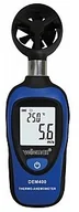 Inne urządzenia pomiarowe - Velleman Velleman MINI TERMOMETR-ANEMOMETR CYFROWY - do pomiaru prędkości wiatru DEM400 - miniaturka - grafika 1