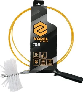 Vorel PRZETYKACZ DO WYCZYSTKI KOMINOWEJ 3M ZE SZCZOTKĄ FI 150CM 72955 - Akcesoria kominkowe - miniaturka - grafika 2