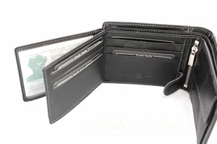 HAROLD'S Portfel Męski Skórzany HAROLD'S Skóra Licowa Duży Poziomy Z Zapięciem 5546 - Portfele - miniaturka - grafika 5