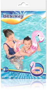 Bestway Koło Do Pływania Dla Dzieci Flaming  61cm x 61cm Bestway 36306 LT-10678-0 - Materace dmuchane i koła do pływania - miniaturka - grafika 9