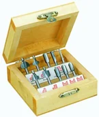 Wiertła - Proxxon 29020 zestaw frezów profilowych do drewna, 10 frezów, 29020 - miniaturka - grafika 1