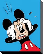 Wyposażenie pokoiku dziecięcego - Mickey Mouse shocked Canvas Prints, poliester, wielokolorowa, 40 x 50 cm WDC94316 - miniaturka - grafika 1