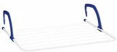 Suszarki na ubrania - Relaxdays suszarka wisząca, suszarka do prania do zawieszenia, grzejnik i balkon, duży uchwyt na pranie, 4,8 m długości suszenia, biała (10023901) - miniaturka - grafika 1