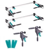 Pozostałe narzędzia ogrodowe - WOLFCRAFT Zestaw do montażu futryn PRO (2 ściski + 2 rozpieraki + 4 podkładki) 3 (3676000) - miniaturka - grafika 1