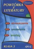 Podręczniki dla gimnazjum - Greg Barbara Włodarczyk Powtórka z literatury 3 gimnazjum - miniaturka - grafika 1