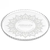 Tace i patery - Murrano Patera szklana bez nóżki grawer dla przyjaciółki na 30 urodziny PATR2-040 - miniaturka - grafika 1