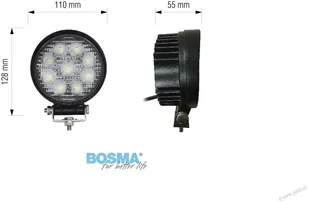 Micros Bosma BOSMA 6094 ROBOCZA 9xLED 12/24V 27W 1600 Lm OKRĄGŁA ROZPRASZAJĄCA 1 szt) 6094 - Oświetlenie warsztatowe - miniaturka - grafika 7