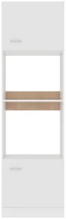 vidaXL Szafka kuchenna, biała, 60x57x207 cm, płyta wiórowa 802538 - Szafki kuchenne - miniaturka - grafika 7