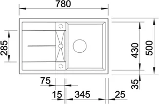 Blanco METRA 45S TARTUFO 517346 - Zlewozmywaki - miniaturka - grafika 5