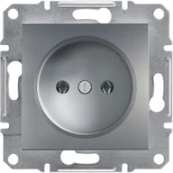 Gniazdka elektryczne - Schneider Asfora gniazdo podtynkowe pojedyncze stalowe EPH3000162 - miniaturka - grafika 1