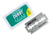 Akcesoria do golenia męskie - Derby Klasyczne żyletki do golenia Extra Super Stainless (5 szt.) 1300034 - miniaturka - grafika 1