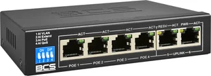 BCS Switch PoE B-SP0402 10/100Mb/s 6 portów B-SP0402 - Switche - miniaturka - grafika 2