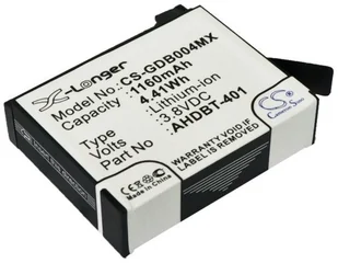 GOPRO Bateria Akumulator AHDBT-401 Do HERO4 HERO4+ - Akcesoria do kamer sportowych - miniaturka - grafika 3