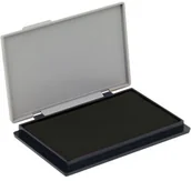 Artykuły biurowe - KW Trade Poduszka Do Pieczątek I Stempli Nasączona Tuszem Nr 2 70x117 Czarna - miniaturka - grafika 1