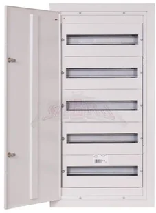 Sabaj System Rozdzielnica modułowa 5x18 podtynkowa 90 modułów IP31 415x865x127 Biała z zamkiem RPSM 90 Z 5X18 - Rozdzielnie elektryczne Sabaj System Rozdzielnica modułowa 5x18 podtynkowa 90 modułów IP31 415x865x127 Biała z zamkiem RPSM 90 Z 5X18 - Rozdzielnie elektryczne - miniaturka - grafika 1