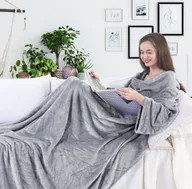 Koce - DecoKing DecoKing - Koc Lazy - Szary 170x200 cm - miniaturka - grafika 1