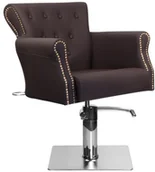 Fotele fryzjerskie - ACTIVESHOP HAIR SYSTEM FOTEL FRYZJERSKI BER 8541 BRĄZOWY AS_125410 - miniaturka - grafika 1