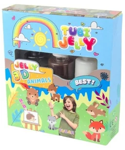 Tuban Zestaw Tubi Jelly 3 kolory Zwierzątka GXP-725145 - Masy plastyczne - miniaturka - grafika 2