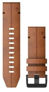 Skórzany pasek Garmin QuickFit 26mm Fenix 5x/5x+/6x  orzechowy 010-12864-05 - Akcesoria do pulsometrów i zegarków sportowych - miniaturka - grafika 2