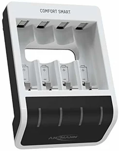 Ansmann Ładowarka do 4 akumulatorów NiMH AA/AAA automatyczna ładowarka do akumulatorów z technologią ładowania Perfect-7 i trybem naprawy Comfort Smart 1001-0092 - Ładowarki i akumulatory Ansmann Ładowarka do 4 akumulatorów NiMH AA/AAA automatyczna ładowarka do akumulatorów z technologią ładowania Perfect-7 i trybem naprawy Comfort Smart 1001-0092 - Ładowarki i akumulatory - miniaturka - grafika 1