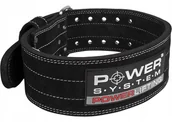 Pasy kulturystyczne - POWER-SYSTEM PAS POWERLIFTING BELT-BLACK-XL - miniaturka - grafika 1