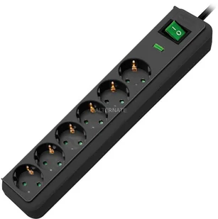 Brennenstuhl Listwa Eco Line Safeguard 6 - czarna 1159700015 - Listwy zasilające - miniaturka - grafika 3