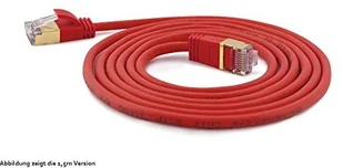 wantecWire bardzo cienki kabel krosowy Cat.7 kabel, Cat.6 wtyk SSTP ekranowany, czerwony 7159 - Kable miedziane wantecWire bardzo cienki kabel krosowy Cat.7 kabel, Cat.6 wtyk SSTP ekranowany, czerwony 7159 - Kable miedziane - miniaturka - grafika 1