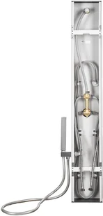 tectake Panel prysznicowy z 6 dyszami masującymi - czarny 402115 - Panele prysznicowe - miniaturka - grafika 7