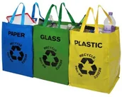 Kosze na śmieci - Premier Housewares Premier housewares 1900261 kieszenie na papier z recyklingu, tworzywa sztucznego i szkła, 3-częściowy zestaw 1900261 - miniaturka - grafika 1