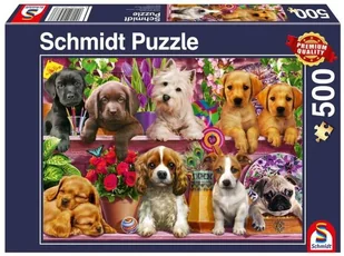 G3 Puzzle Pq 500 Psy na półce - Puzzle - miniaturka - grafika 2
