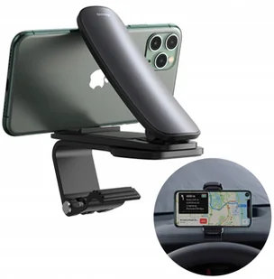 Baseus Uchwyt samochodowy Big Mouth Pro na deskę rozdzielczą klips czarny SUDZ-A01 - Uchwyty samochodowe do telefonów - miniaturka - grafika 13