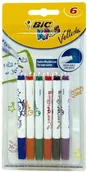 Markery do tablic - BIC Marker suchościeralny KIDS Velleda op6 8413871 - miniaturka - grafika 1