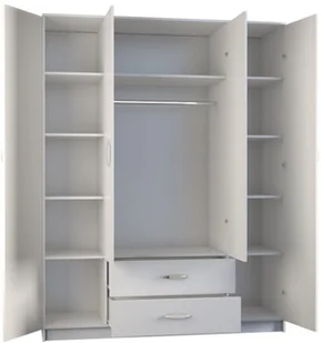 SZAFA Romana Lustro 160cm BIEL ROMANA 160 BIEL KPL - Szafy - miniaturka - grafika 3