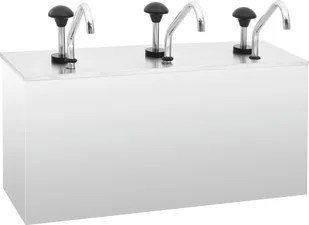 vidaXL Dozownik do sosów, stal nierdzewna, 3 x 3,5 L - Pozostałe akcesoria kuchenne - miniaturka - grafika 2