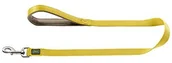 Smycze dla psów - Hunter Sevilla nylonowy ołów, 15/110 cm, żółty/PU szarobrązowy 64318 - miniaturka - grafika 1