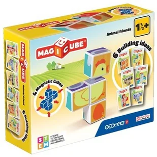 Geomag Zestaw Geomag Magicube Zwierzęta domowe GEO132 871772001324 - Klocki - miniaturka - grafika 2